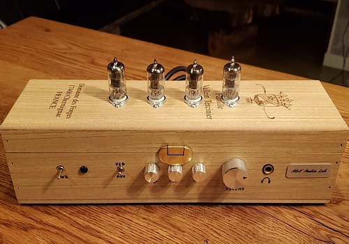 Integrated headphone amplifier with DAC